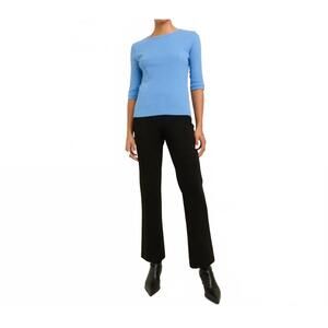NEW PAPER LABEL akari crew neck top in baltic sea
